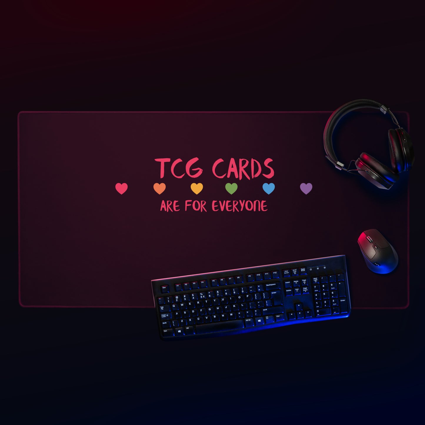 TCG Cards Are For Everyone PRIDE Gaming Mouse Pad