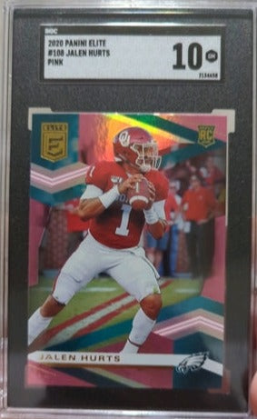 2020 PANINI ELITE #108 JALEN HURTS PINK SGC 10