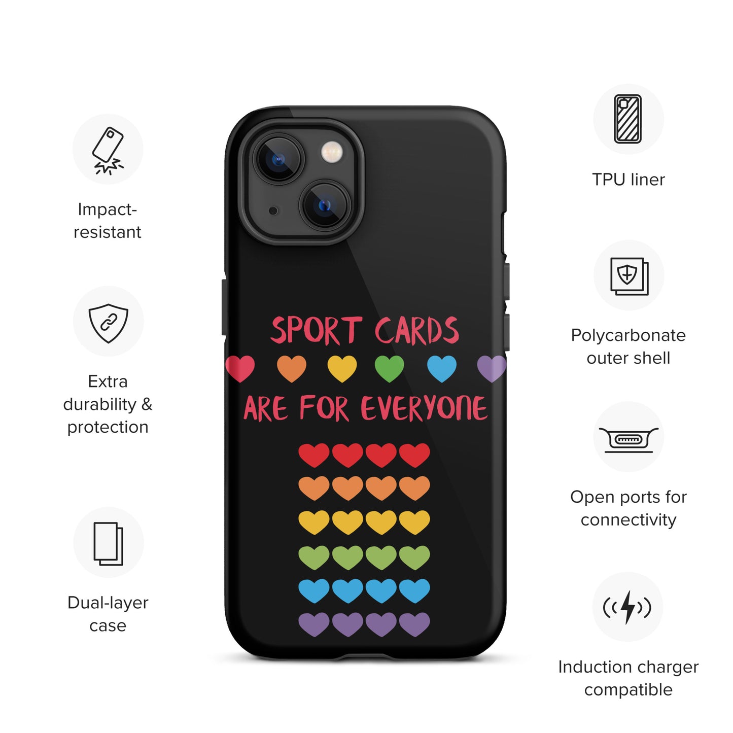 Sport Cards Are For Everyone PRIDE Tough Case for iPhone®