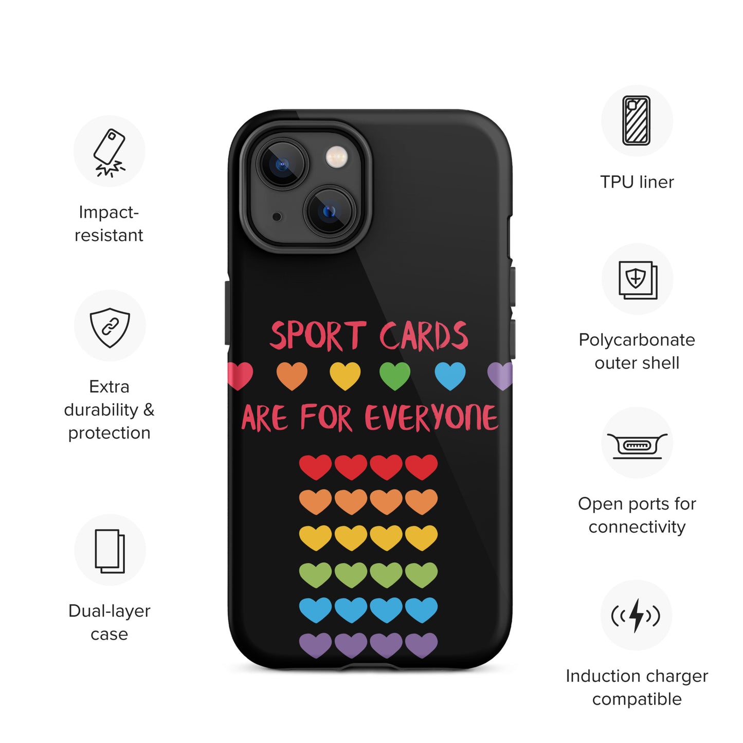 Sport Cards Are For Everyone PRIDE Tough Case for iPhone®