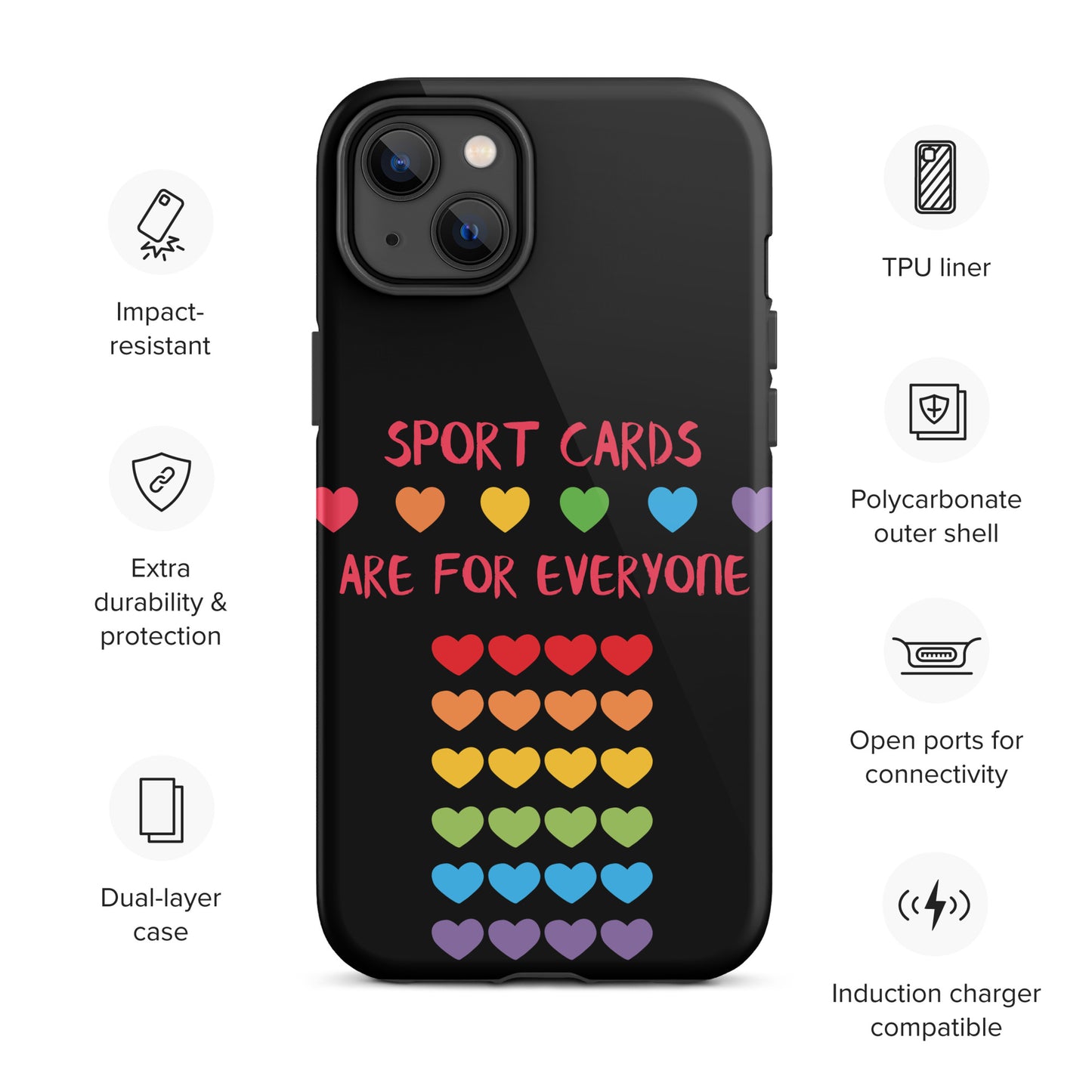 Sport Cards Are For Everyone PRIDE Tough Case for iPhone®