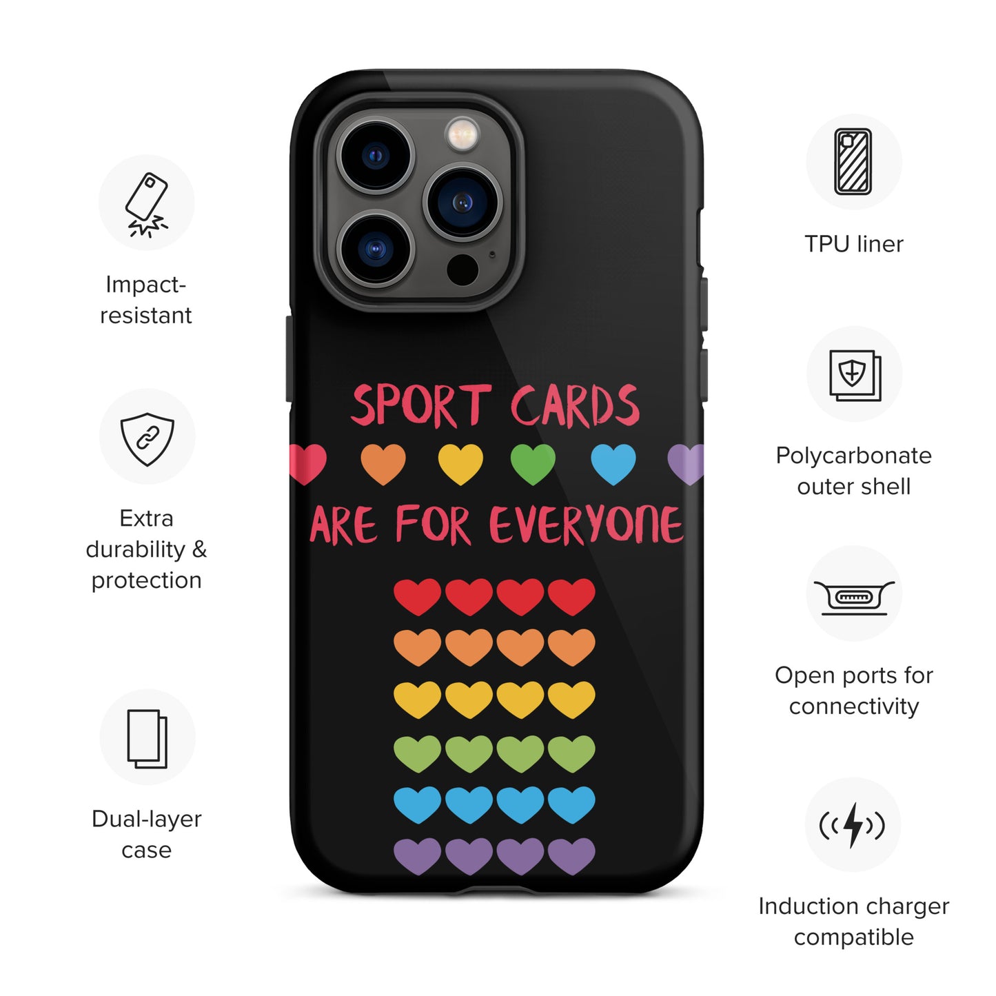 Sport Cards Are For Everyone PRIDE Tough Case for iPhone®